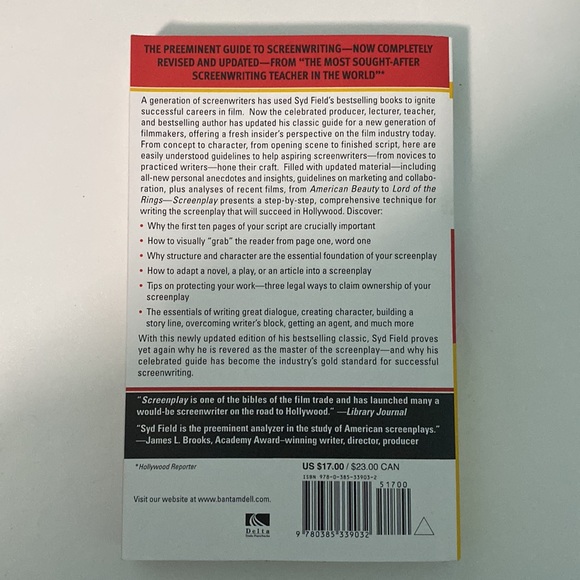 3 for $20 | Screenplay: The Foundations of Screenwriting Book - Picture 3 of 3